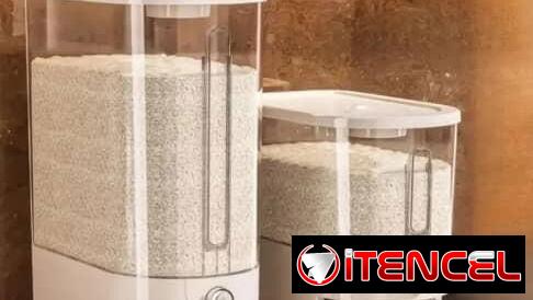 Contenedor de arroz para 5 kg Con regalo de Dos tallitas de limpieza 25usd
