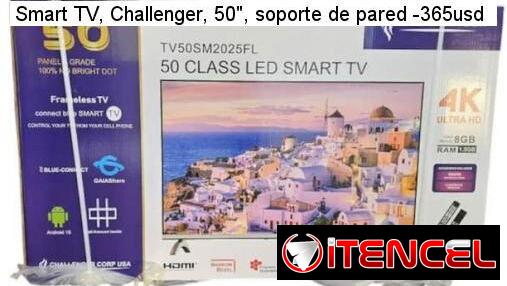 Smart TV Challenger 50″ con Soporte de Pared (Na)