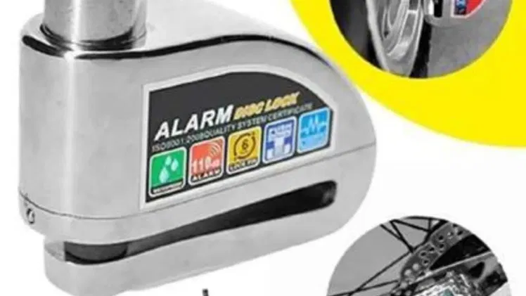 Candado anticizalla con alarma para moto y bicimoto. Accesorios de moto. Los mejores precios de La Habana. Ganga
