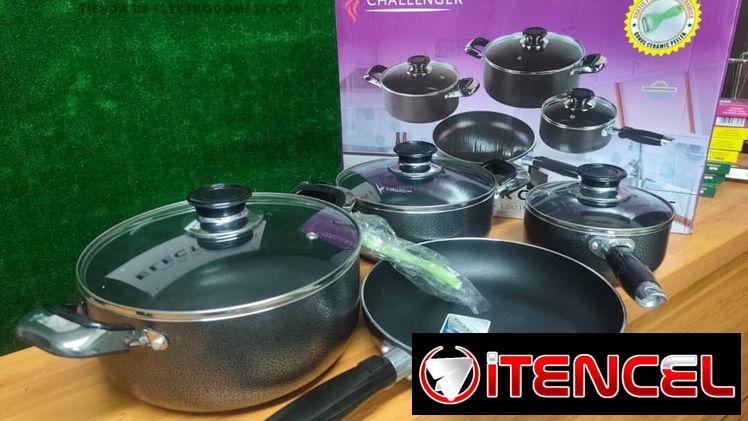 Kit de Calderos  Challenger 8 piezas nuevos !