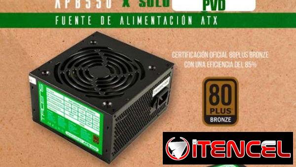 ⭐⭐⭐Ofertica⭐⭐⭐ Fuente de 550W, Marca: Tacens Anima, Cables Largos y Conectores de tarjeta d Video, Active PFC, 80 Plus B