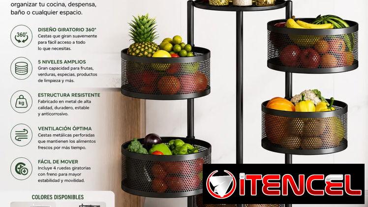 👑Organizador Multifuncional Giratorio Metálico de 5 Niveles (excelente calidad) 💰26mil cup o 45usd comisión mil