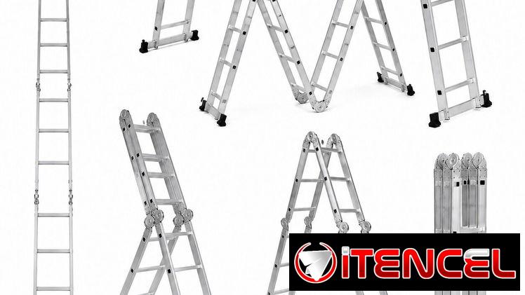 ESCALERA 3.7M (3 EN 1) CON BASE 2402001*