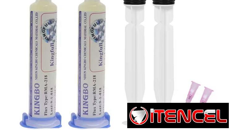 Flux KINGBO RMA-218 en jeringas de 10 cc