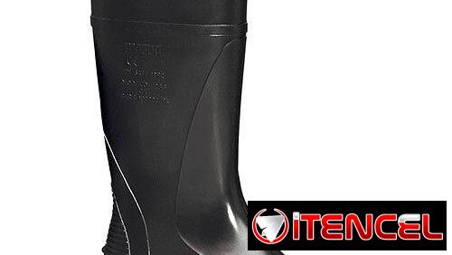 Bota de Goma impermeablee caña alta para trabajos color NEGRA