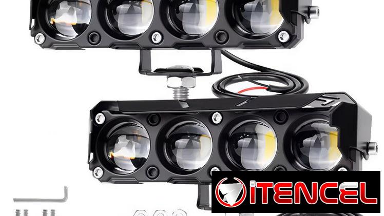 NEBLINEROS DE 4 LUPAS DE ALTA INTENSIDAD 12-24V