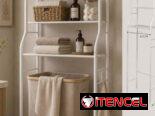 🚻 Estante Organizador de baño  💰 $23 USD  🧺 Diseño práctico y elegante, ideal para aprovechar el espacio del baño.