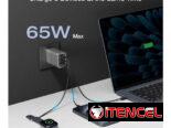 Cargador EcoFlow RAPID 65W GaN con Cable de 100W
