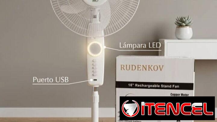 Ventilador recargable batería de litio