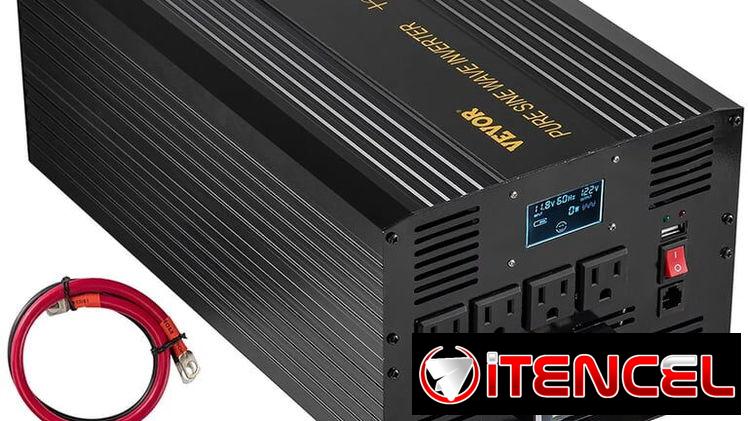 MENSAJERÍA INCLUIDA Inversor de Corriente 3500W – 7000W Pico | 12V a 120V Onda Pura