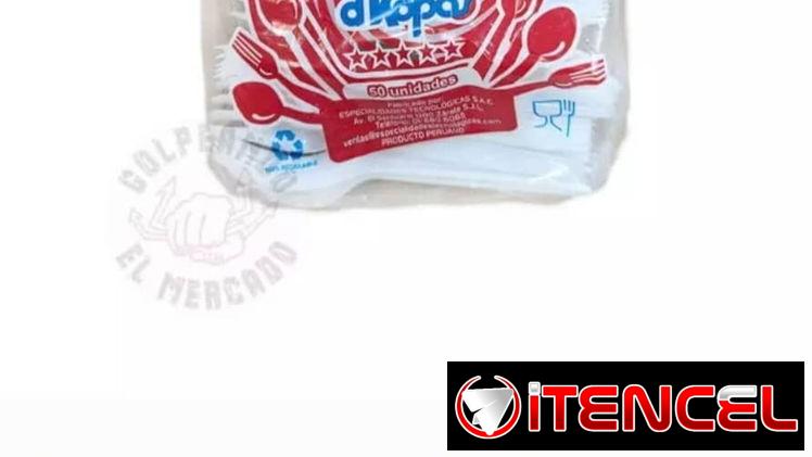 🍴 ¡Tenedores Desechables – 50 Unidades y 15cm! – 650 MN