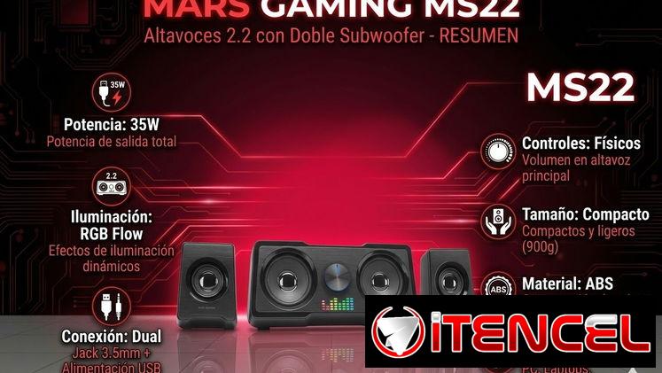 Vendo Bocinas 2.2 35w Mars Gaming con RGB nuevas en caja