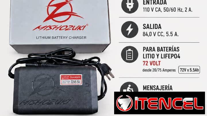 Cargadores Mishosuki Originales Nuevos 72 Volt x 5.5 Ah La Coronela La Lisa o Playa Cubanacán Mensajería Adicional