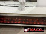 Mesa TV con chimenea Electrica