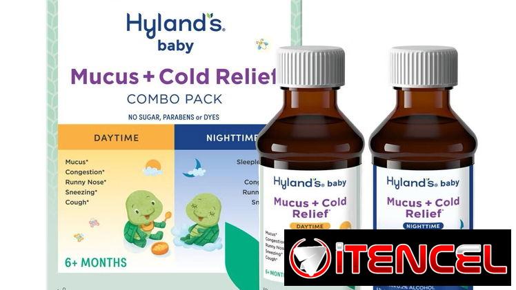 Hyland’s Baby Mucus + Cold Relief (6+ meses) paquete de día y noche Resfriado y Tos para bebés y niños Antigripal