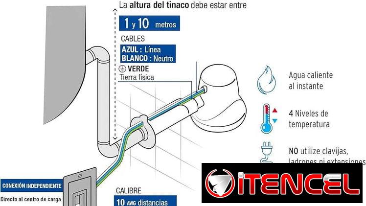 Ducha electrica 4 temperatura foset .  35 Usd