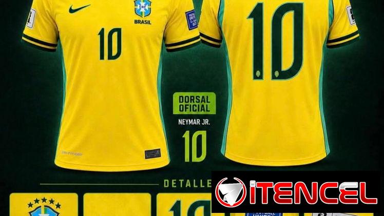 Camiseta Oficial de Neymar Mundial 2026. Máxima Calidad