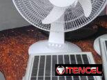 Ventiladores recargables con panel solar