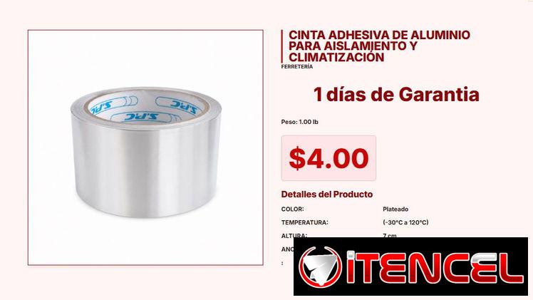 Cinta Metálica de Aluminio para Aislamiento Térmico de Tuberías VPT#-0088
