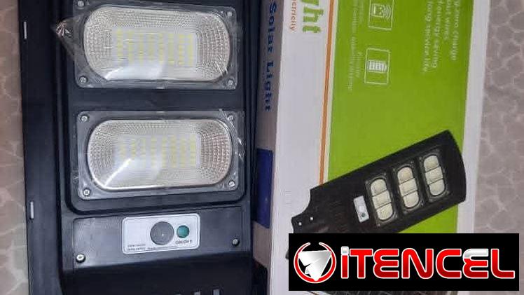 Recargable LÁMPARA SOLAR NUEVA EN CAJA CON PANEL PARA EXTERIORES PARA ILUMINAR PATIOS, ENTRADAS, CALLES PRIVADAS
