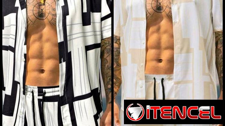 🛑🛑Conjuntos shorts y camisa hombres talla XL