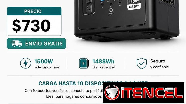 Estación de energía Oupes 1500 W