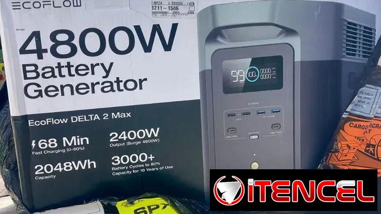 EcoFlow DELTA 2 Max | Estación de Energía Portátil 2400W (Surge 4800W)