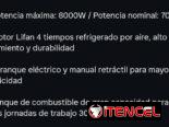 *Planta eléctrica LIFAN de 8000 w gas de la calle y gasolina encendido por yoyo y llave ( motor de arranque ).110 y 220