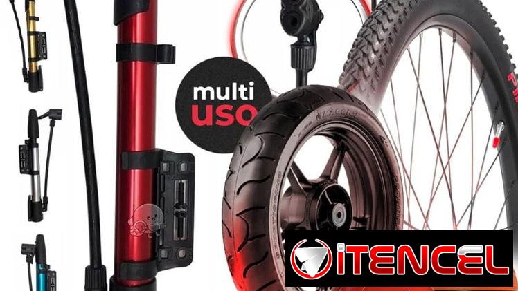 BOMBA DE AIRE PARA BICICLETAS, MOTO Y PELOTAS