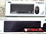 Teclados inalámbricos con mause con pilas doble y triple AAA. Solo un puerto USB para los dos