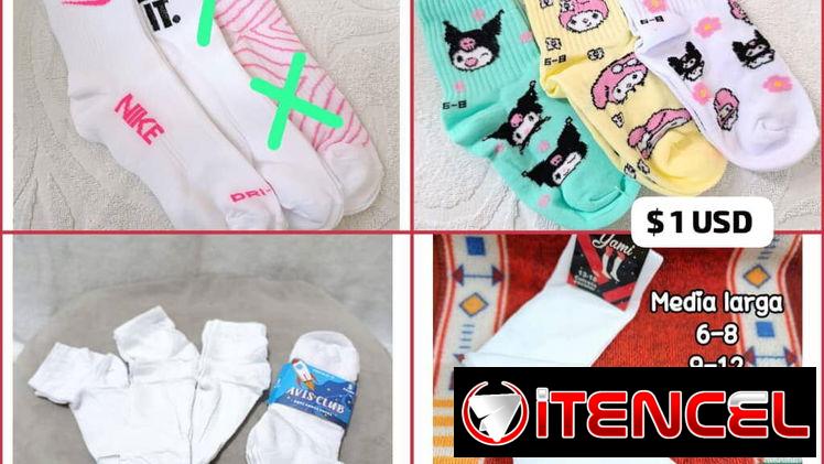 Medias de Marcas  para ambos sexos Nike Adidas