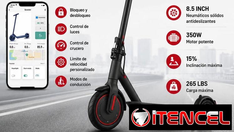 SCOOTER ELÉCTRICO PLEGABLE* Con mensajería incluida