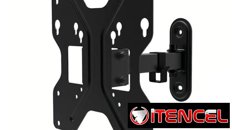 Soporte De Pared Unno Tekno Para TV 23–42” Brazo Articulado Full Motion VESA 200×200 Extensible 66lb