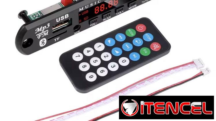 Adaptador/reproductor de música por Bluetooth para reproductoras de autos, amplificadores, bocinas etc