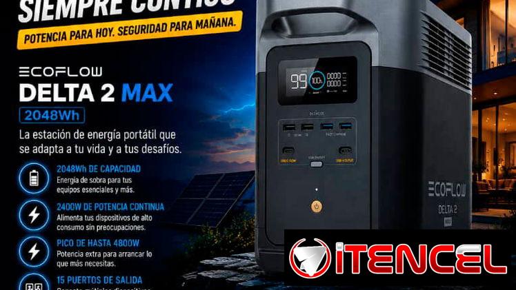 💡LA DELTA 2 MAX 💡ECOFLOW DELTA 2 MAX VON 4800/2400W Y 2048 WH BATERÍA. 6 MESES DE GARANTÍA, FACTURA. TL 54833699