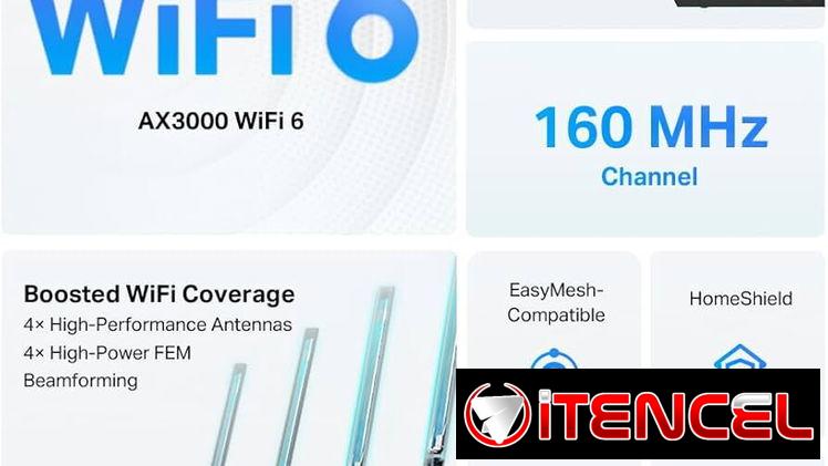 TP-Link Router WiFi 6 AX3000 (Archer AX55 Pro) – Internet inalámbrico Multi Gigabit, 63142460 /