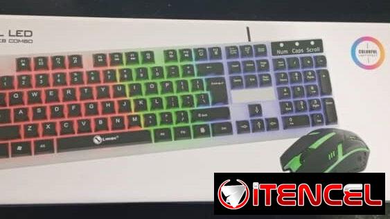 Combo de teclado y mouse RGB  con 15 días de garantía