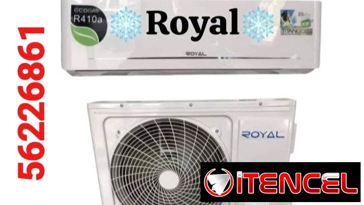 Split ❄️Royal❄️de 1 tonelada 🥶 – Capacidad de enfriamiento 12000 BTU  – Refrigerante R410a – Voltaje ⚡ 220v