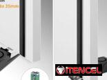 Alarma de tope de puerta mejorada, alarma de seguridad antirrobo de 120 dB para el hogar,