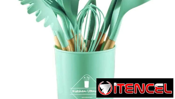 ⭐ Juegos de 12 Utensilios de Cocina de Silicona