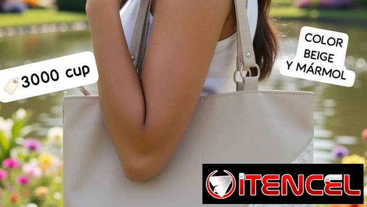 *CARTERA BEICH COSTADO MÁRMOL CON DETALLE  METÁLICO AL COSTADO*