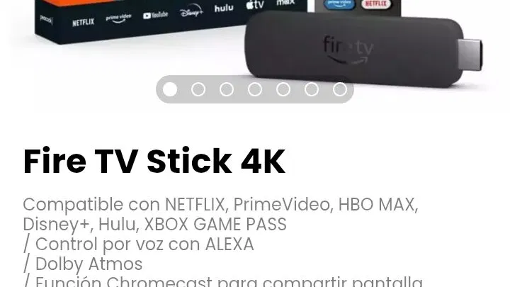Fire TV Stick 4K. Control por voz con ALEXA. Nuevo