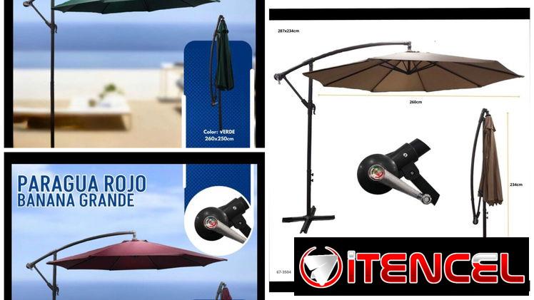 Sombrilla grande para exterior, playa, patio, terraza (CL)