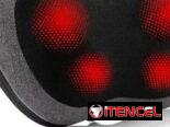 Cojín masajeador varias áreas del cuero con temperatura y vibración. .  45 Usd