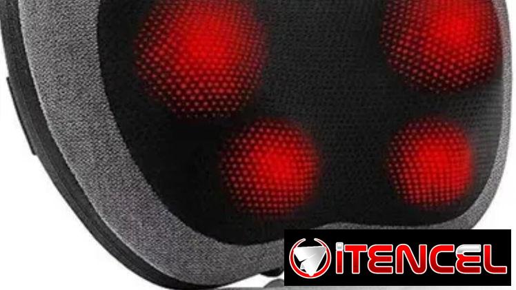 Cojín masajeador varias áreas del cuero con temperatura y vibración. .  45 Usd