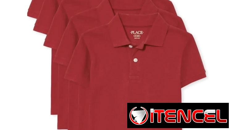 Polo de piqué de manga corta para niños. Tallas M/M(7/8) y L/L(10/12).The Children’s Place.