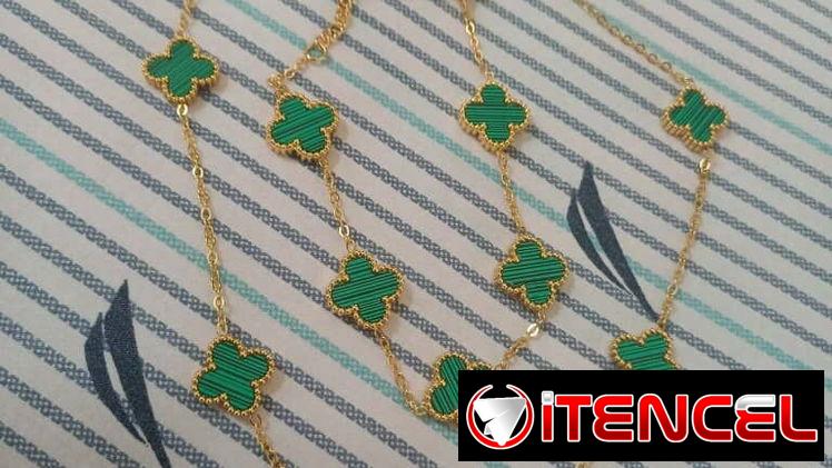 Juegos de acero inoxidable con enchape de oro 24k