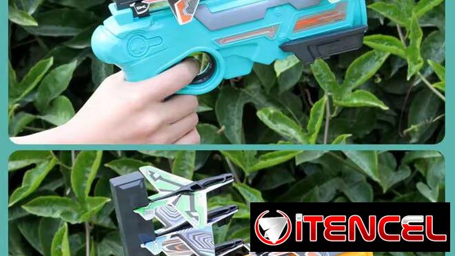 – Lanzador de Aviones con Pistola Catapulta – Juguete Divertido para Niños