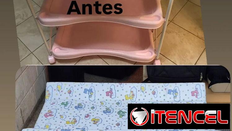 Cambiador/bañera/organizador. 3 en uno