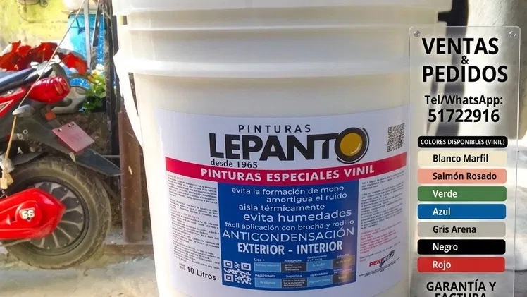 VINIL PINTURA PARA INTERIORES Y EXTERIORES EN CUBETAS DE 10 Y 20 LITROS SELLADA DE GAMA ALTA NACIONALIDAD ESPAÑOLA